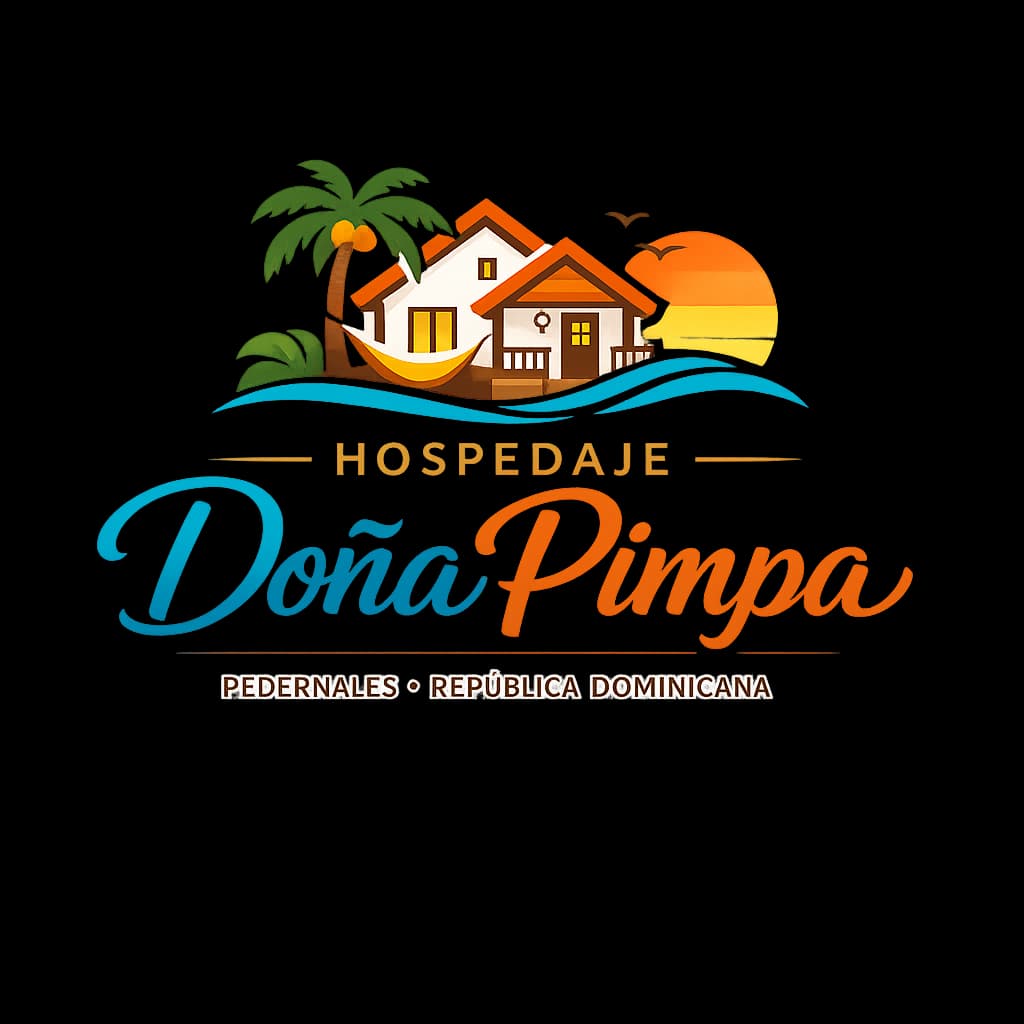 Logo for Hospedaje Doña Pimpa, a guest house conveying hospitality and comfort.